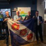 SVP Heimberg für einmal mit Uetendorfer Fahne